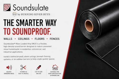 Soundsulate1 lb. Mass Loaded Vinyl (MLV) Soundproofing Barrier Roll